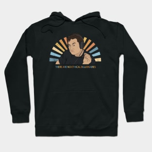 Elon Musk Smoking - There are no ethical billionaires Hoodie